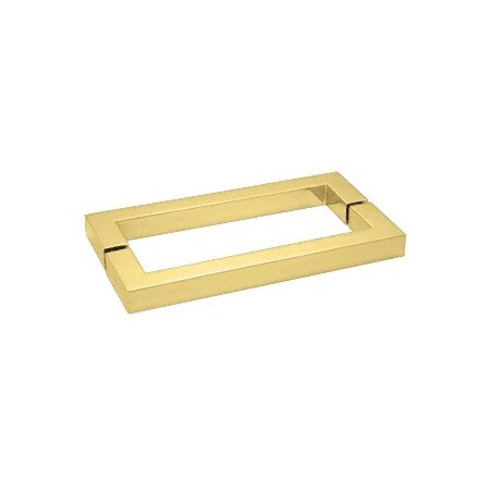 Cr Laurence Unlacquered Brass -in SQ-in Style 18-in Back-to-Back Towel Bar SQ18X18ULBR